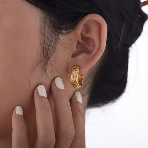 Celestial Hoop Earrings