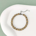 Two-Tone Disc Bracelet