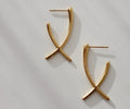 Gold Twisted Hoop Earrings