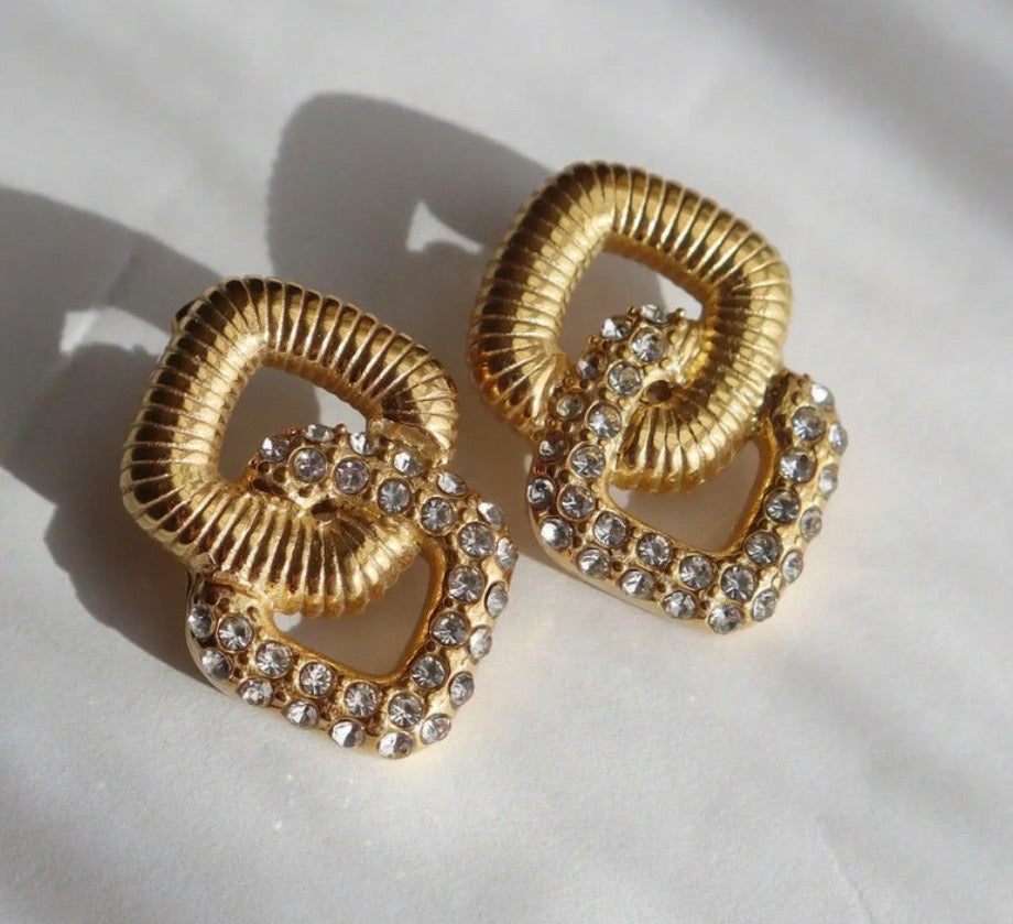 Crystal Knot Earrings
